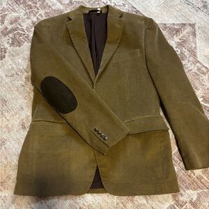 Men's Camel Blazer with Elbow Patches